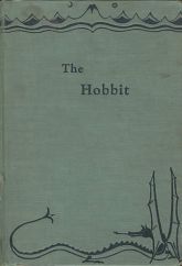 Book cover for first edition of 'The Hobbit'
