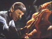 Spock doing the Vulcan mind meld
