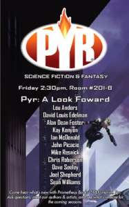 Pyr at WorldCon flyer